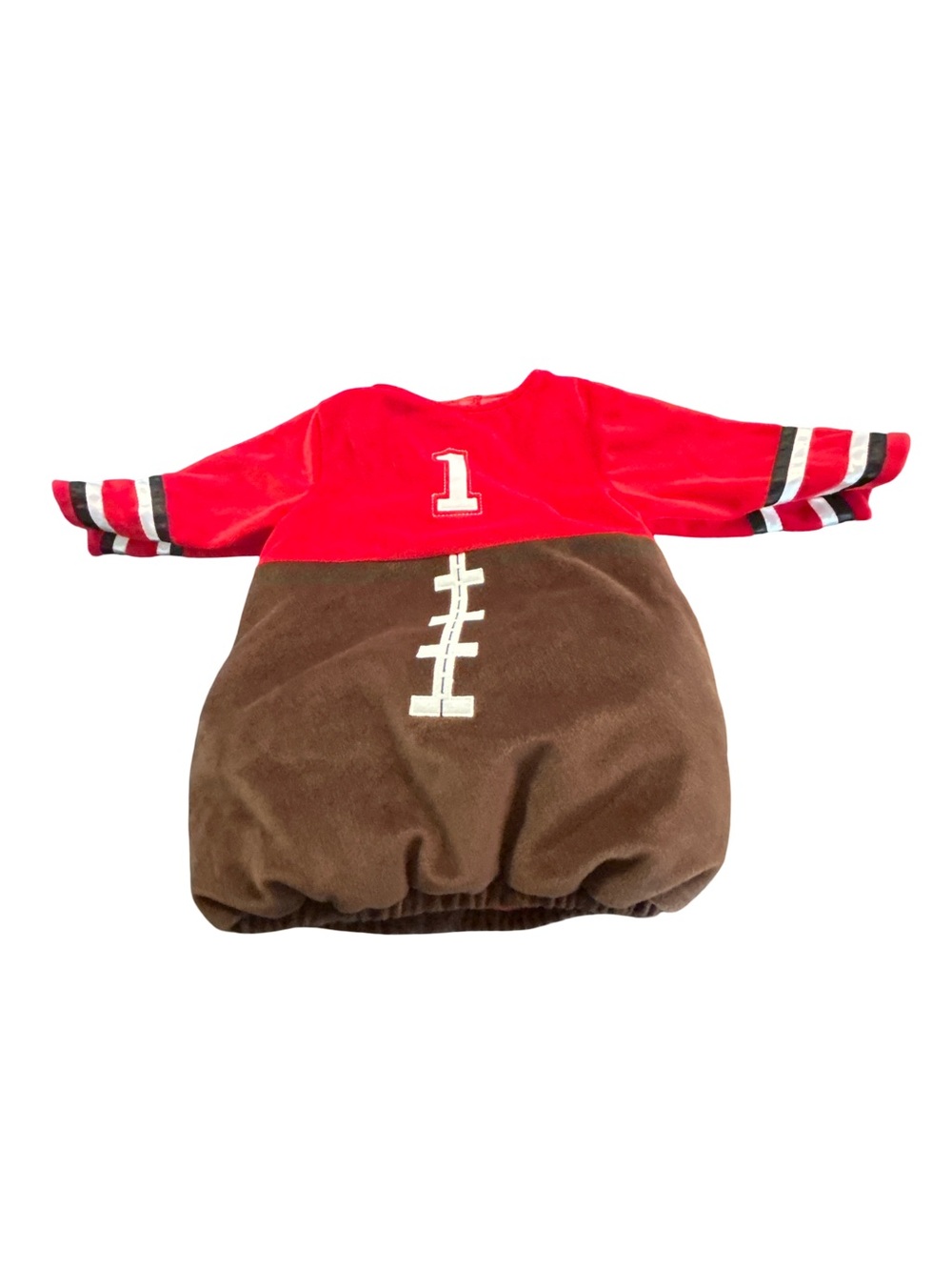 Koala Kids Plush Football Baby Sleep Sack / Costume Outfit 6-9 Months Red Brown